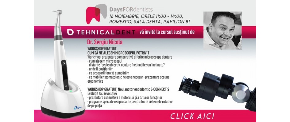 CUM SĂ NE ALEGEM MICROSCOPUL POTRIVIT și NOUL MOTOR ENDODONTIC E-CONNECT S